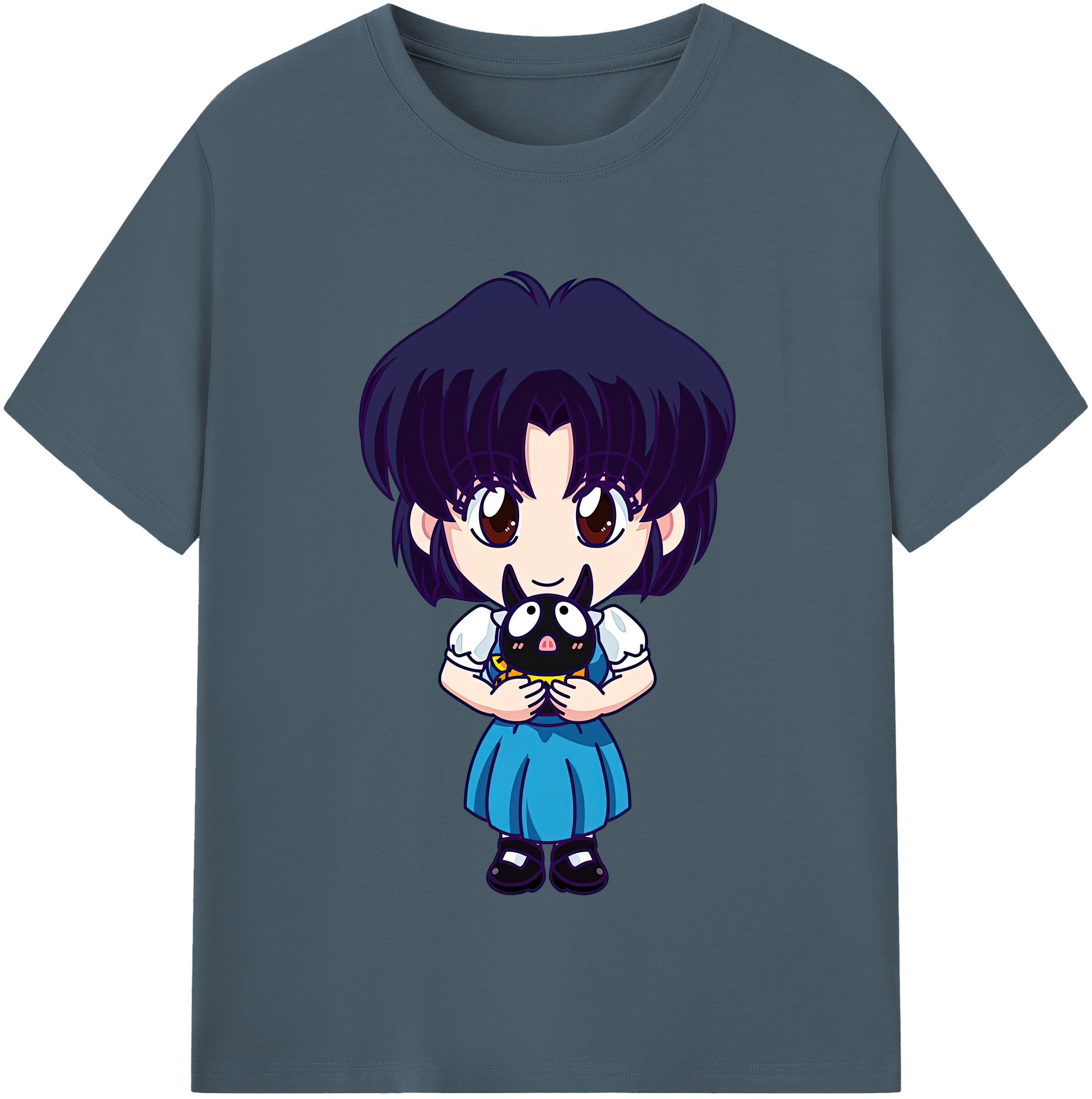 （画像用） 美少女戦士セーラームーン 水野 亜美 みずの あみ Sailor Moon Mizuno Ami 綿100％半袖Tシャツ（フロントプリント）